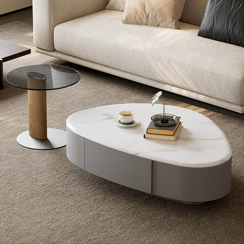 Marble creative multi-functional tea table
