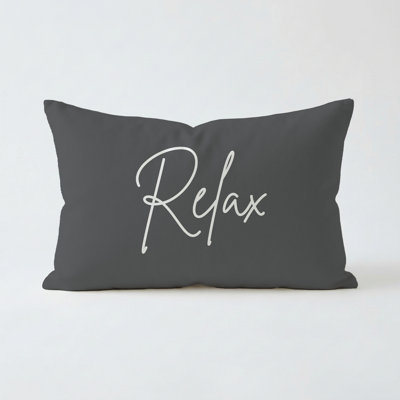 Relax Pillow 21"X13" Charcoal