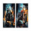 Classic Lavish Motor Bike - ensemble d'art mural en métal pour moto 2 pièces-1297608784