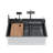 29.4'' W Drop-In Stainless Steel Kitchen Sink