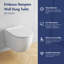 Hampton 0.8/1.6 GPF Elongated Wall Hung Toilet and In-Wall Mounting Frame with Gravity flush and Soft Close Seat-1138112998