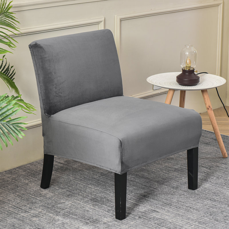 Housse pour chaise de salle à manger, Polyester gris
