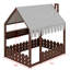 Lit Montessori House avec tente, clôture de sécurité et 3 tablettes de rangement-1667694856-1667694859