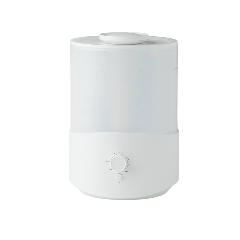 Humidificateur ultrasonique à vapeur froide 0,6 gallons avec réglage de la brume et contrôle de la lumière