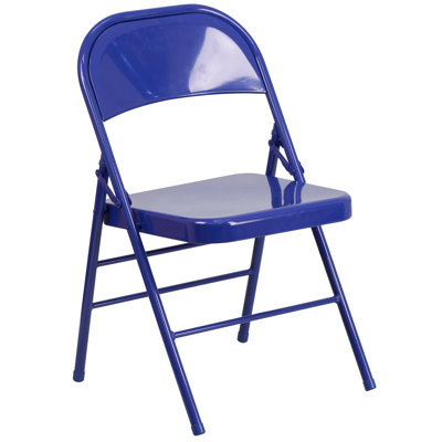 Oliverson Double Braced Metal Folding Chair