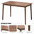 3 Pieces Modern Dining Table Set With 1 Rectangular Table And 2 Benches