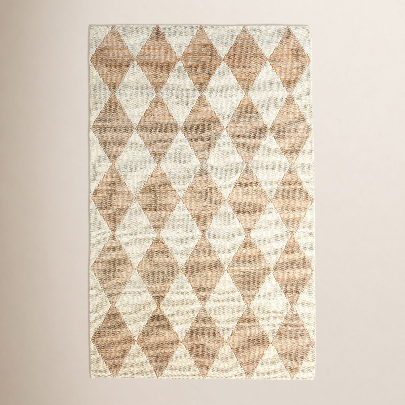 Harwich Natural Hand-Woven Geometric Jute Rug, Rectangle 7'6" x 9'6"