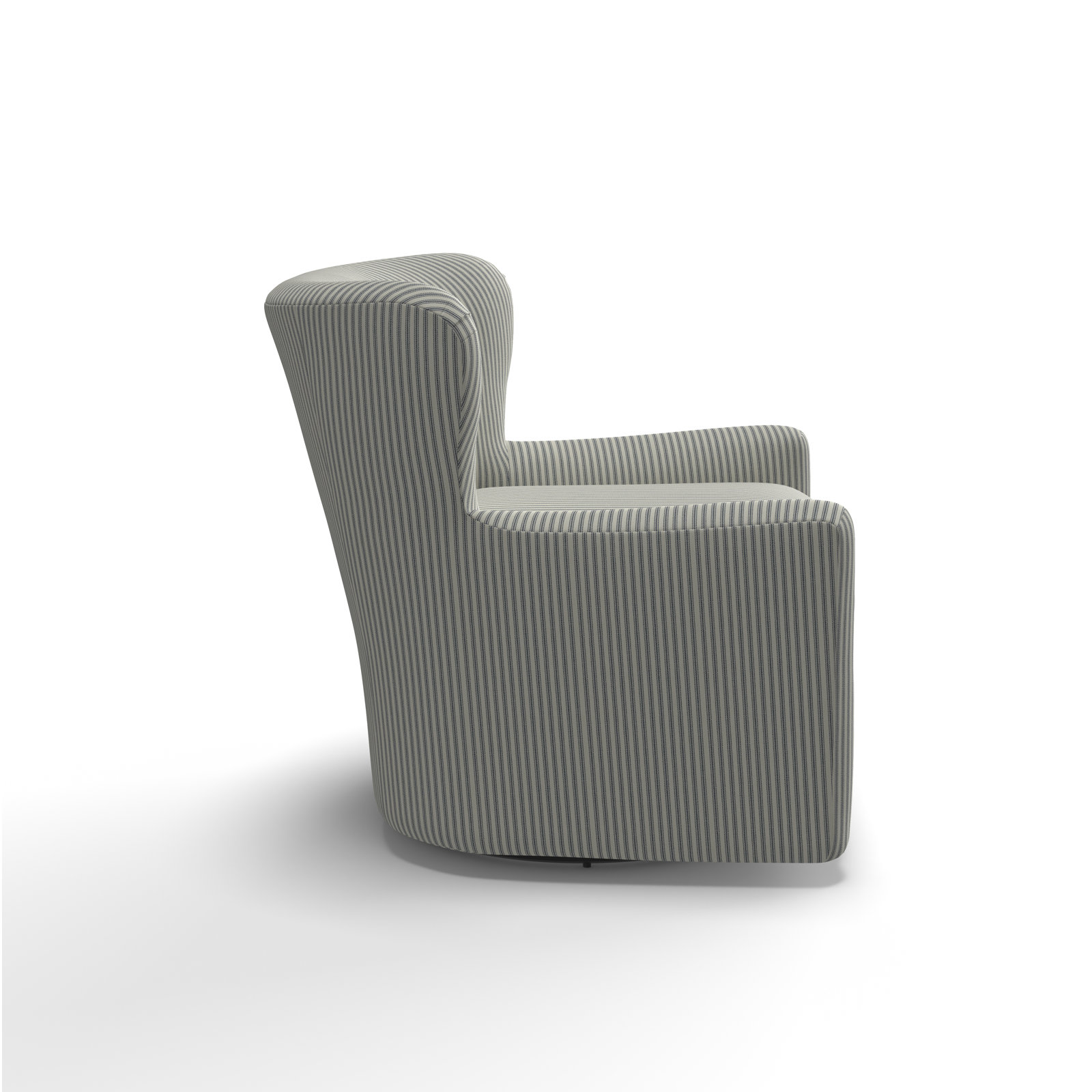 Bendigo Swivel Barrel Chair, Cruise Adrift Woven Stripe