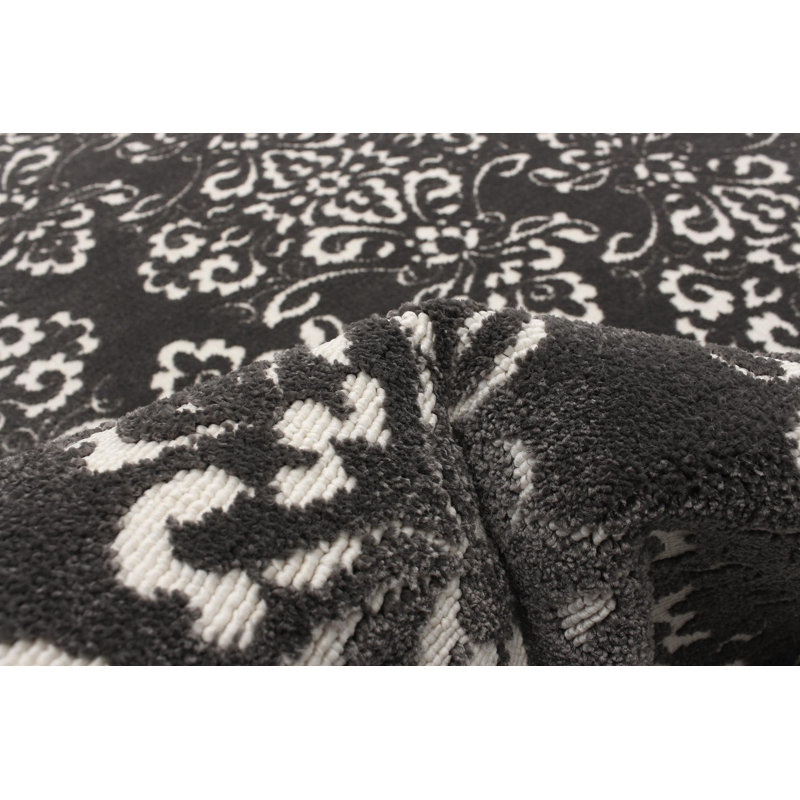 Rosalba Damask Indoor Rug, Rectangle 5'3" x 7'7"