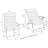  3 Pieces Outdoor Patio Padded Folding Sets for Yard Patio-31763289
