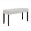 6 pièces ensemble de salle à manger de style contemporain blanc faux marbre table rectangulaire à dossier plein chaises rembourrées gris clair mobilier de salle à manger finition bois noir-1991269619