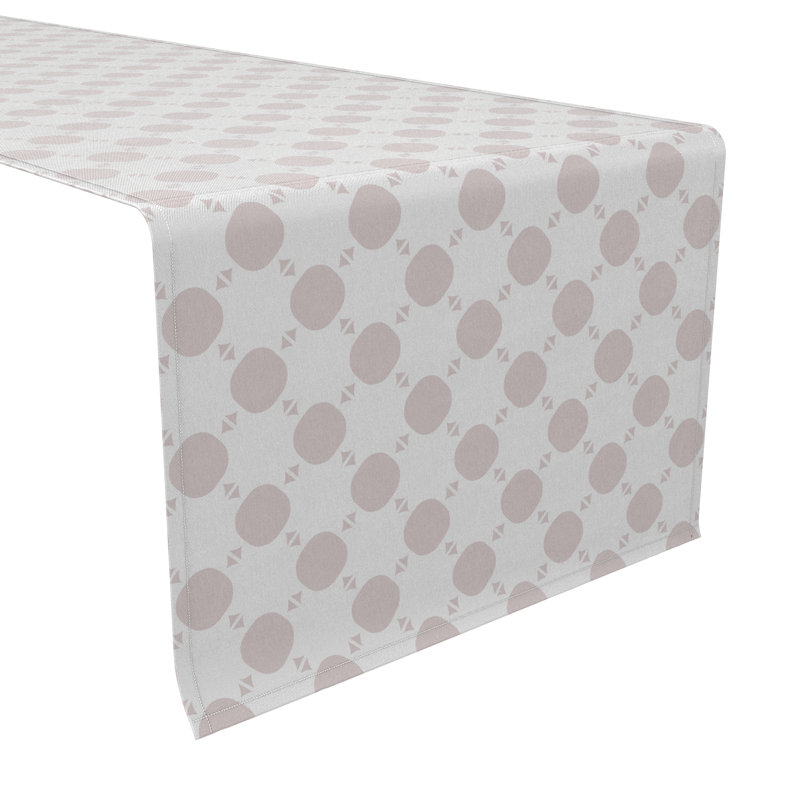 Rectangular Geometric Cotton Twill Table Runner