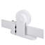Ensemble de quincaillerie de porte de grange coulissante en acier au carbone blanc pour portes doubles, système de rail de 72 po