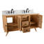 Ensemble de meuble-lavabo double 60 po avec plateau en marbre de Carrare Harper-1473707416-1478916832