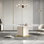 High-end rectangular sintered stone dining table