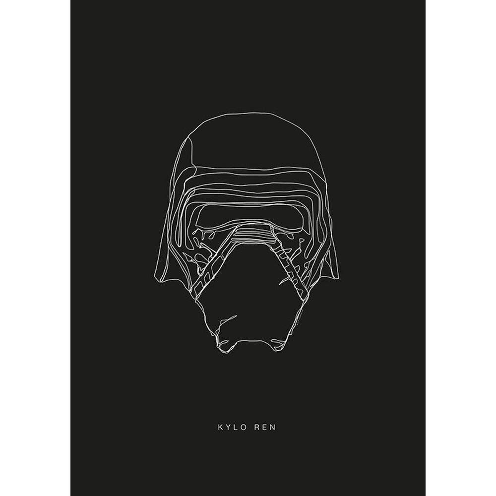 Poster Star Wars Lines Dark Side Kylo