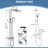 Wall Mounted Solid Brass 3-Function Temperature Control Outdoor Shower with Handheld Shower Head and Footwash-99145098