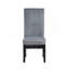 Ensemble de 2 chaises d'appoint en velours côtelé gris Kini