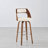Leovanis Swivel Faux Leather Counter & Bar Stool with Wooden Legs and Metal Footrest-88783417-88686078-88686076