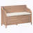 Rustic Multifunctional Storage Bench (Brown+Beige)-692571163
