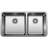 Formera 33" 60/40 Double Bowl Undermount Stainless Steel Kitchen Sink