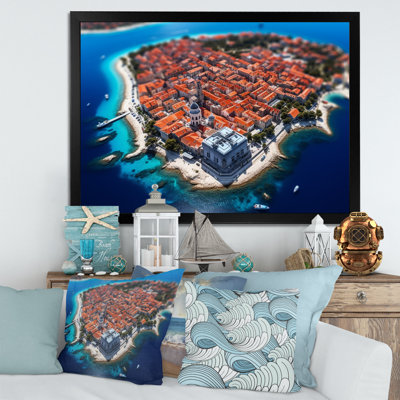 Italian Port Aerial View - Beach & Ocean Wall Art