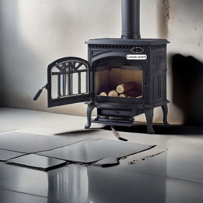 European-style cast iron fire heating fireplace