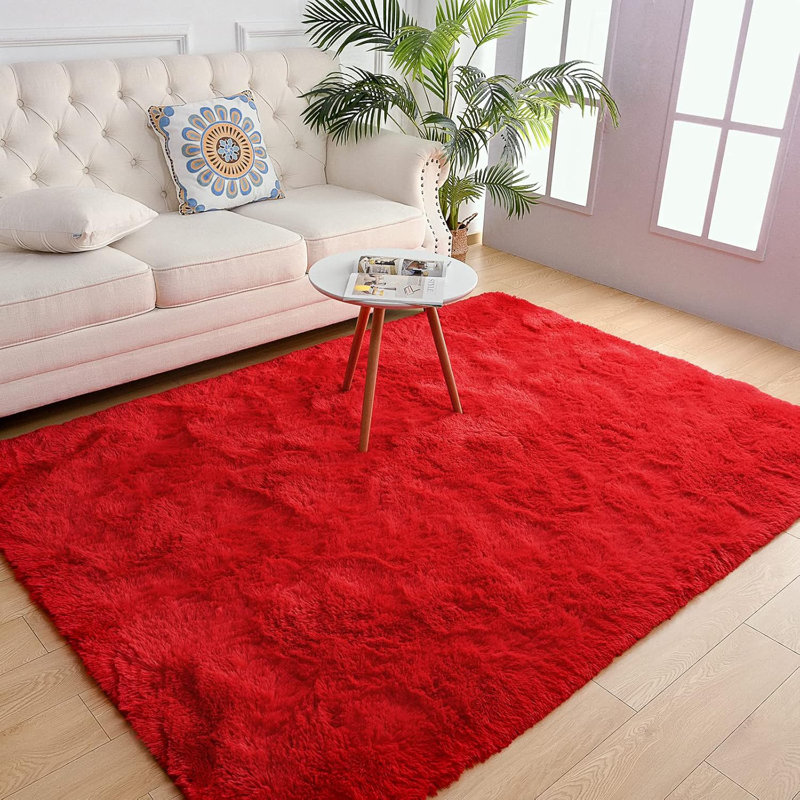Tapis doux pour le salon de la chambre à coucher Tapis moelleux moelleux 8 po x 10 pi po