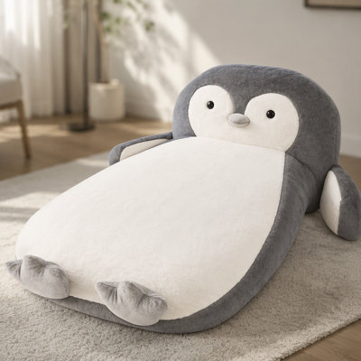 Penguin Shaped Bed with 100% Sponge Filling