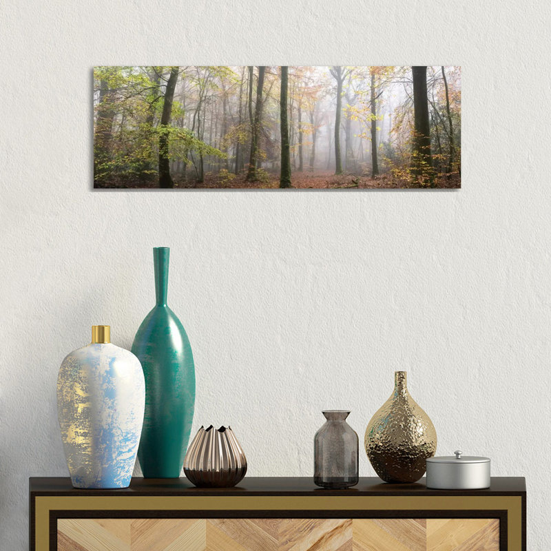 Panoramic Walk In The Forest by Philippe Manguin - Panoramic Gallery-Wrapped Canvas Giclée on Canvas, No Frame