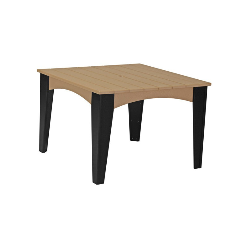 Table carrée 30 po Maltare, Noir, Cèdre