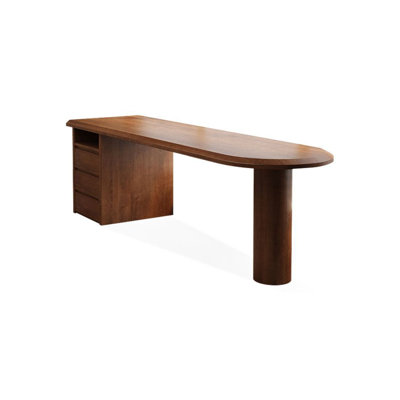 Bureau d'écriture en noyer massif en bois massif