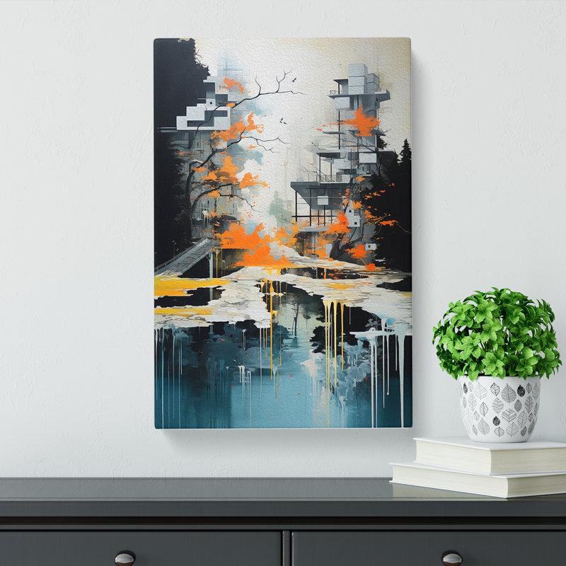 Stream Contemporary - No Frame Print, 50cm H x 35cm W x 3cm D