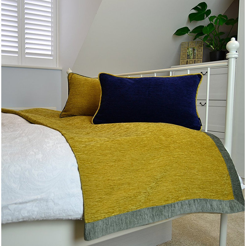 Baccus Blanket, Yellow/Grey