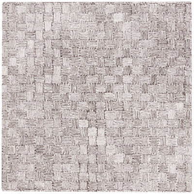 Tonnia Hand Tufted Wool Pile And Cotton With Latex Plaid Rug