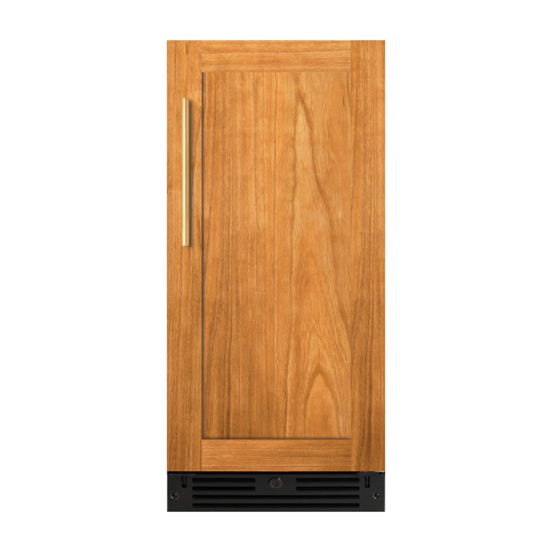 Fabriano 15" Solid Panel Overlay 34 Bottle Single Zone Built-in Wine Refrigerator, Right