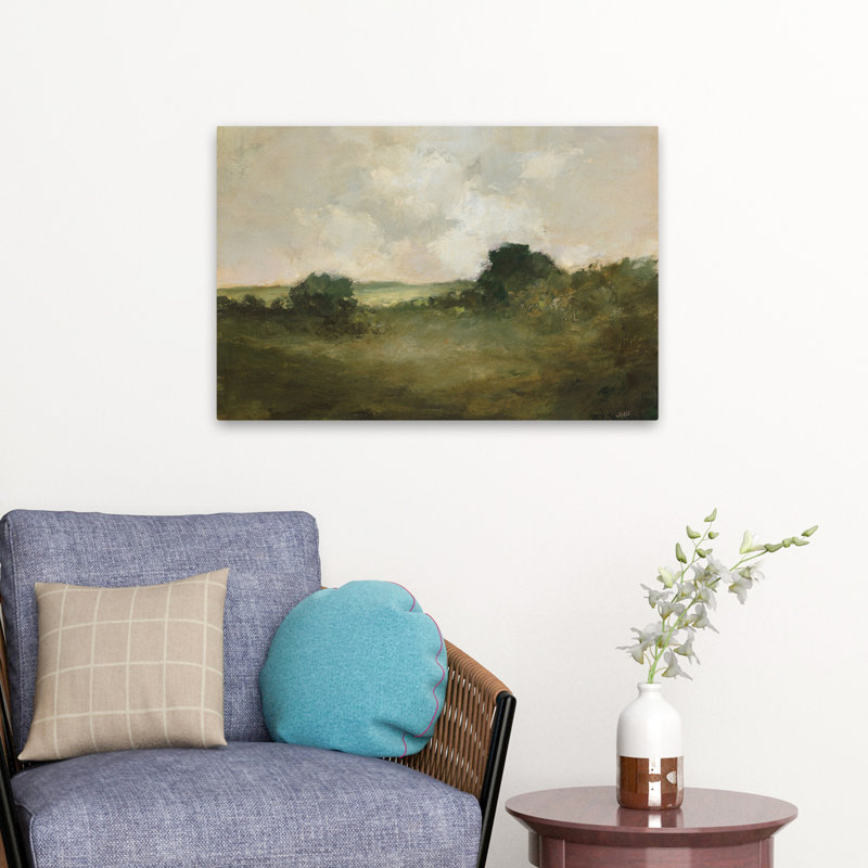 Vue contemporaine sur la campagne, H 24 po x l 16 po