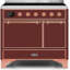Cuisinière à induction 40 pouces avec 6 éléments à induction ILVE Majestic II Series (porte en verre)-64707915