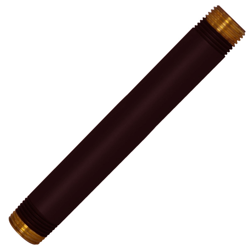 ½” x 6" IPS Brass Pipe Nipple, Oil Rubbed Bronze