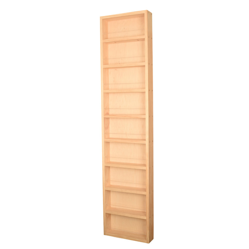 Mitchell Wall Spice Rack, 42" H x 11" W, Natural