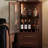 Nut-brown Solid Wood + Glass Display Cases