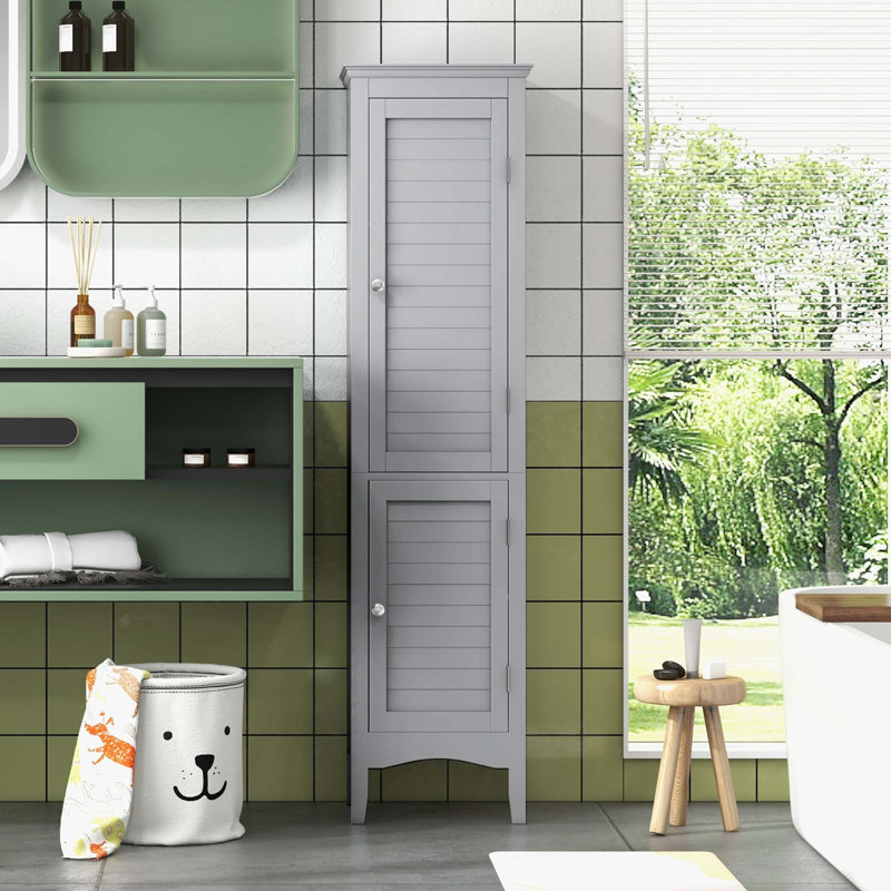Freestanding Linen Cabinet, Coffee