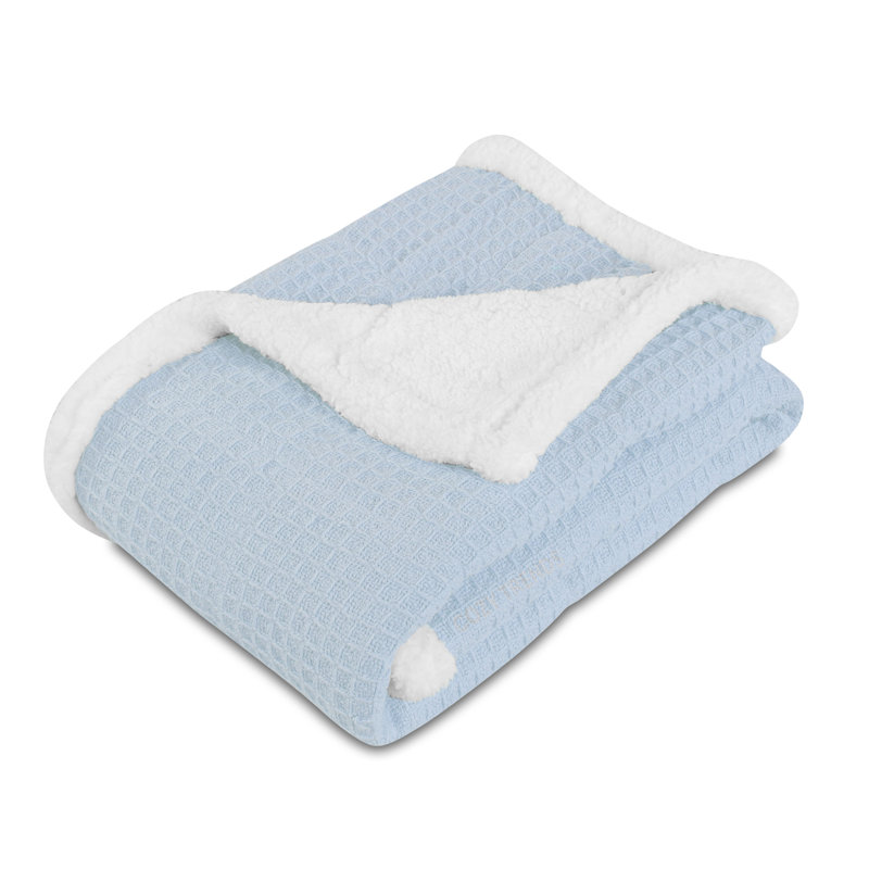 Bairagi Cotton Baby Blanket, Blue
