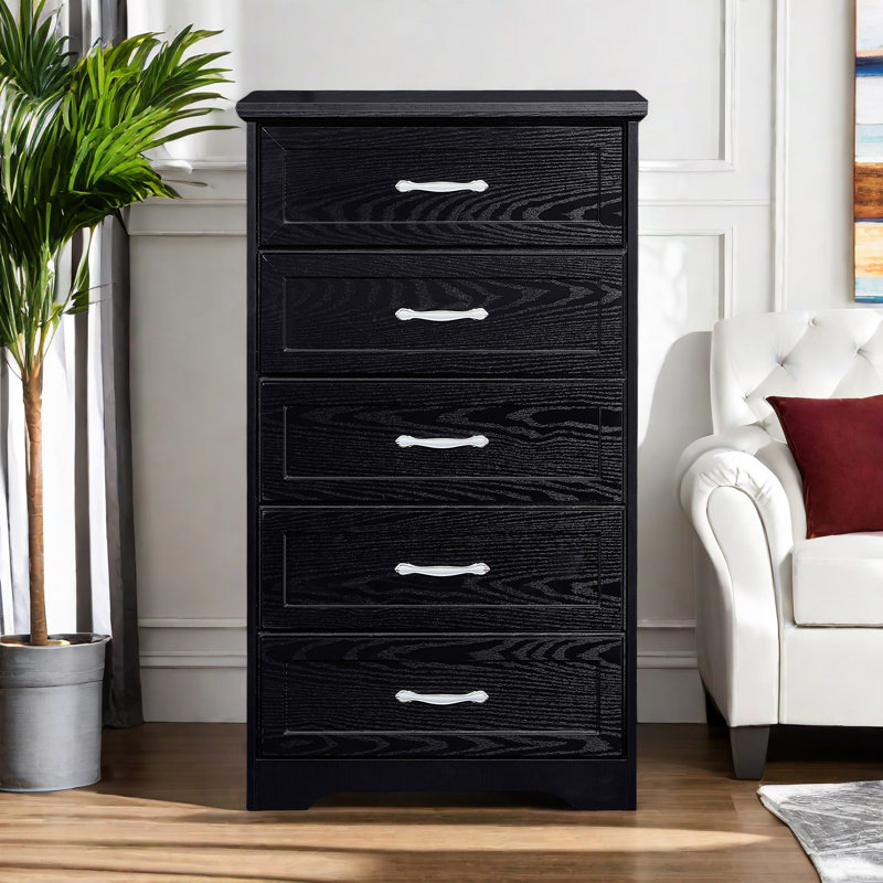 Commode décorative Stasja, Noir