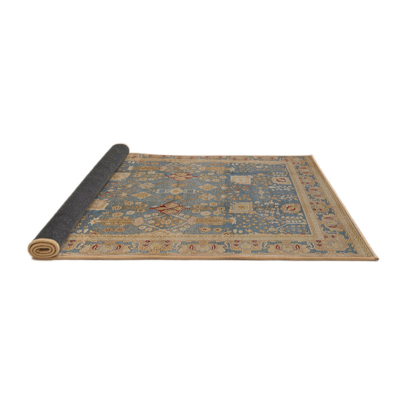 Tapis oriental brun / bleu Swenki, Carré 4 pi