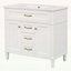 Armoire autoportante avec évier, structure en bois, tiroir supérieur rabattable, 2 tiroirs de rangement-117983460