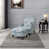 Bleu / beige chenille