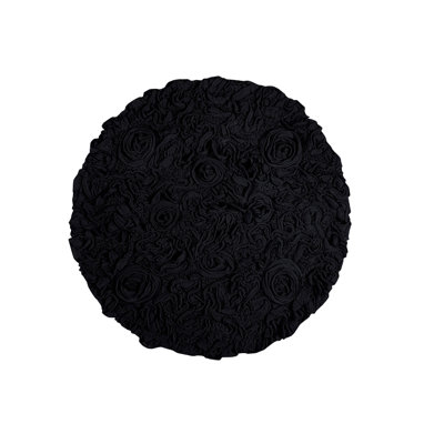 Franciska 100% Cotton Machine Washable Round Bath Rugs
