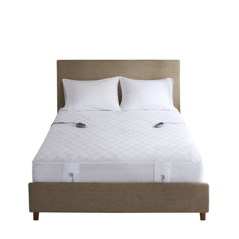 Cotton Blend Heated Mattress Pad, Queen