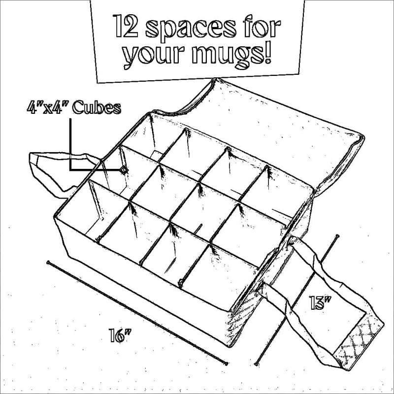 Panier à tasses et organisateur pour armoires de cuisine - Porte-gobelet durable pour ranger les essentiels de la cuisine